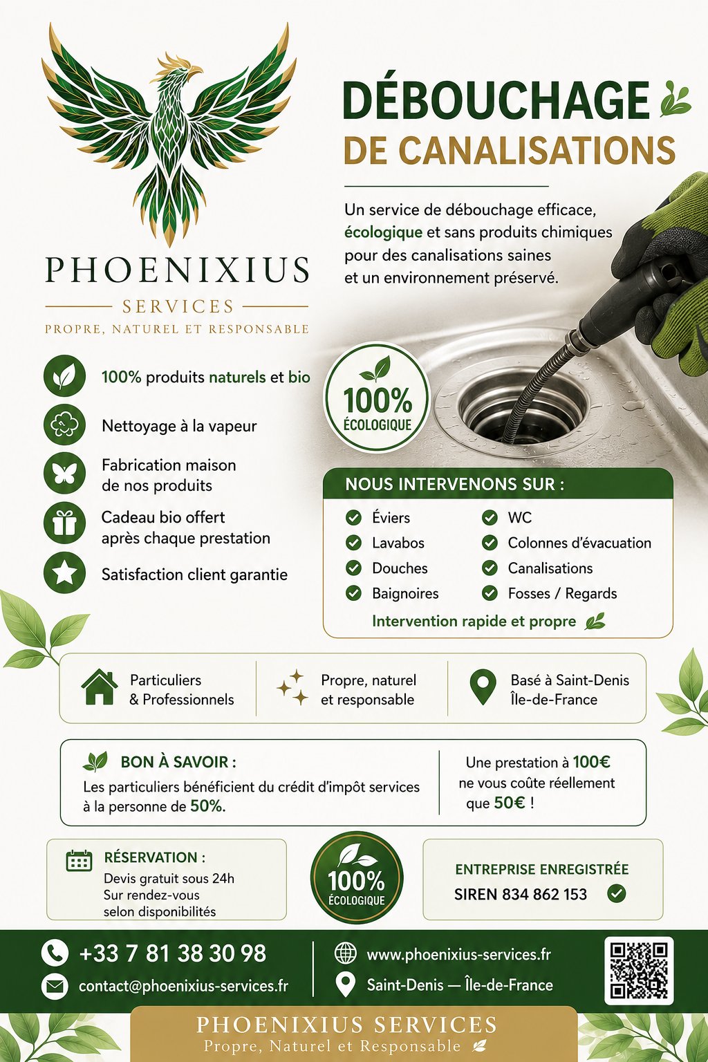 Brochure Débouchage canalisations sans produit chimique